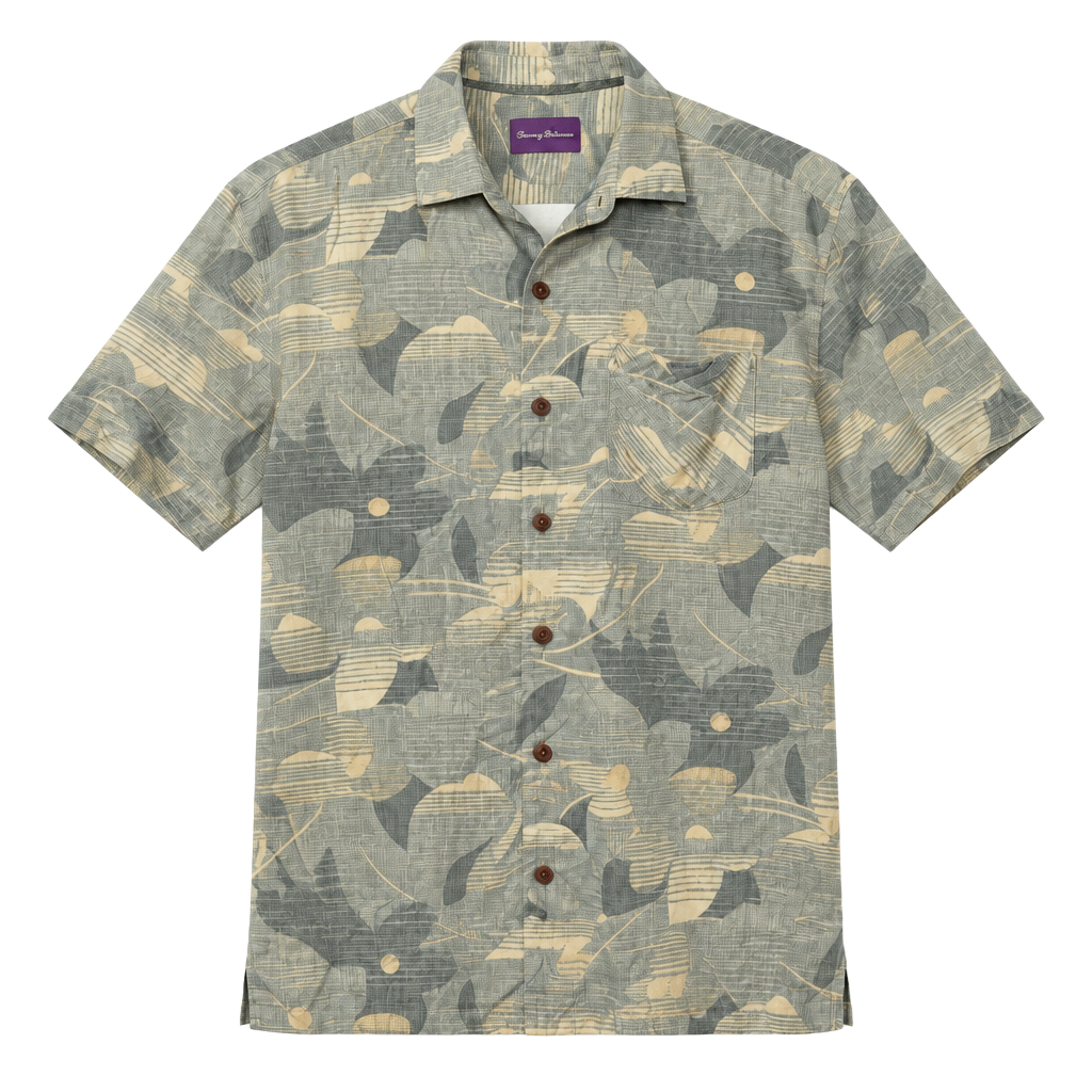 Tommy Bahama Short Sleeve Button-Up Shirt Size Large Green Floral Print 1