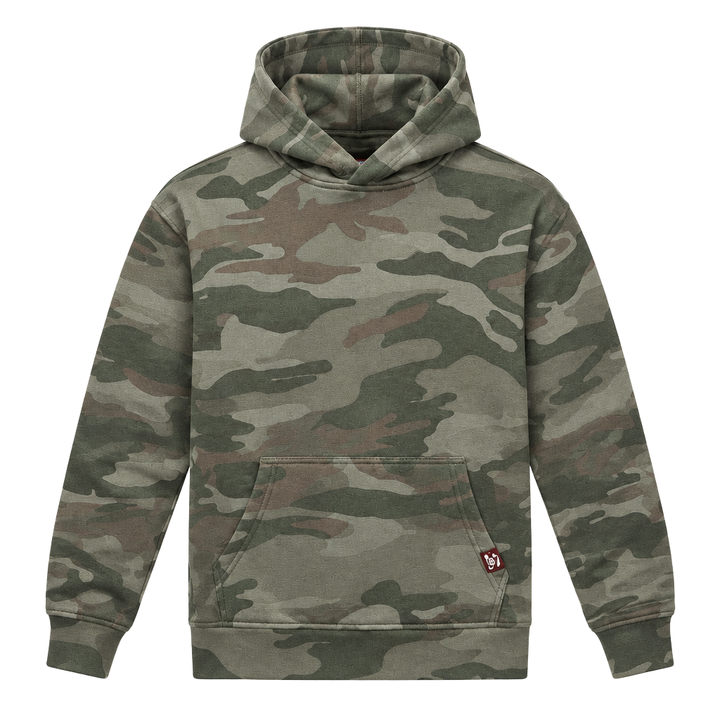 Hollister Camo Hoodie Size Small Green Camouflage Pullover Sweatshirt 1