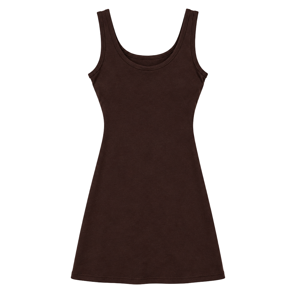 OFFLINE by Aerie Real Me Square Neck Mini Dress Brown 1