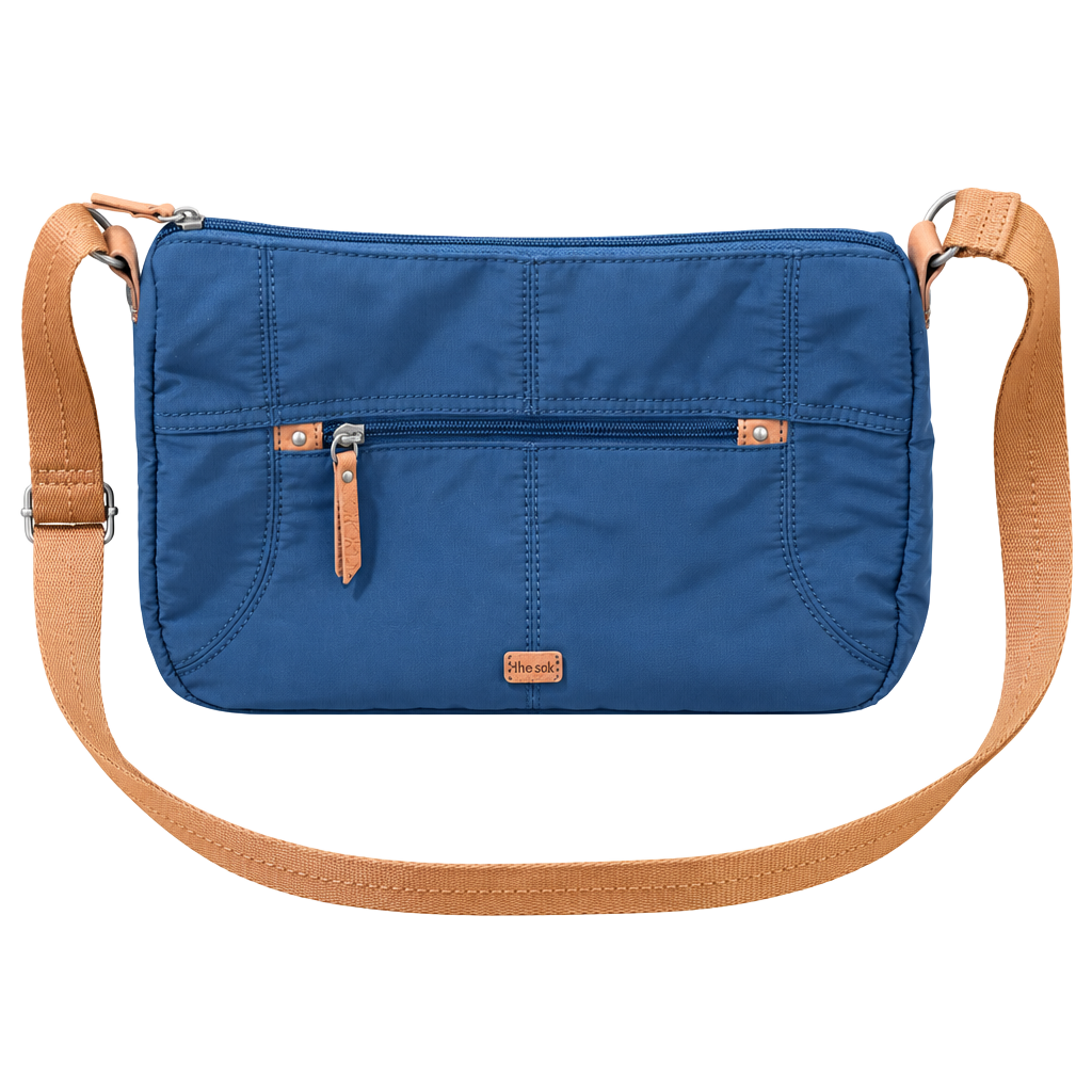 The Sak Esperato Nylon Hobo Blue Crossbody Bag 1