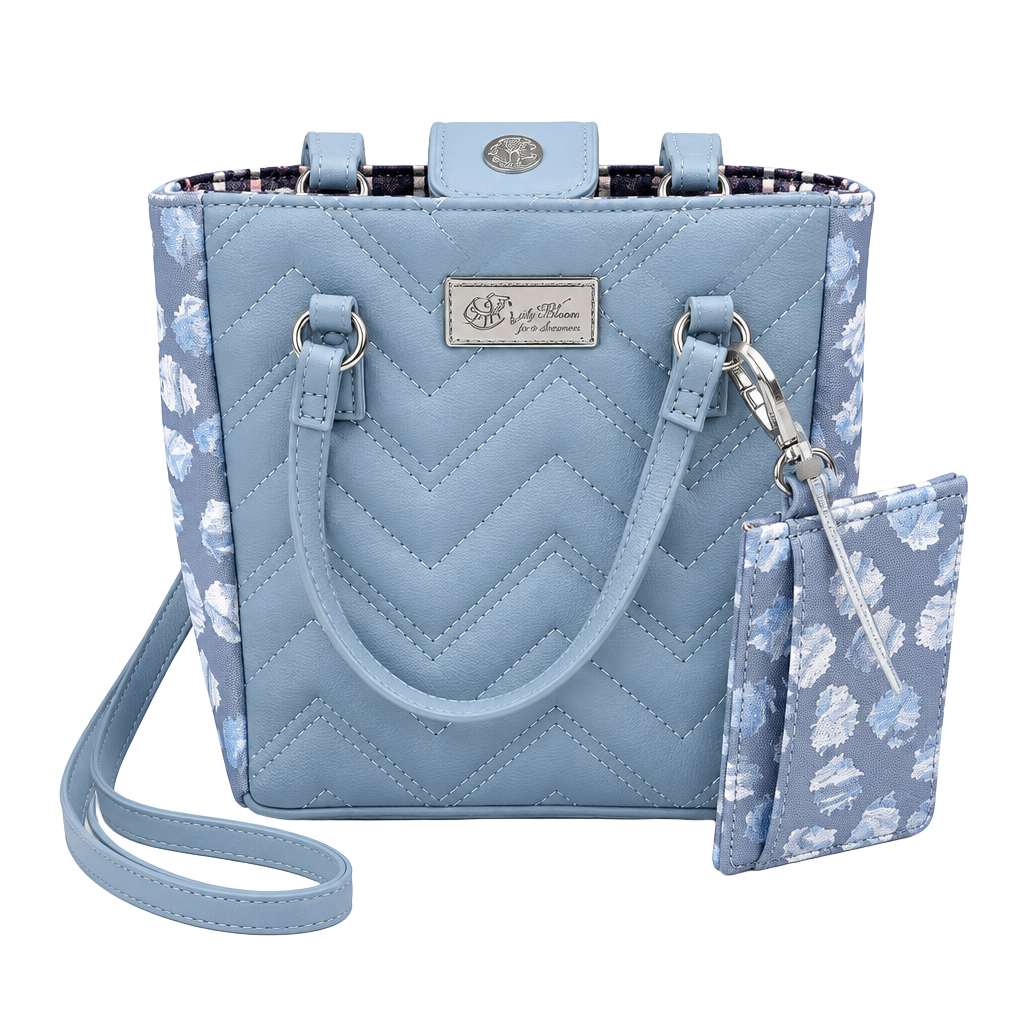 Luv Betsey by Betsey Johnson Blue Quilted Crossbody Bag 1