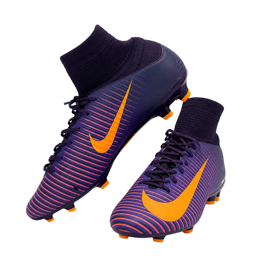 Nike Mercurial Veloce III DF FG Soccer Cleats Purple Dynasty Bright Citrus 1