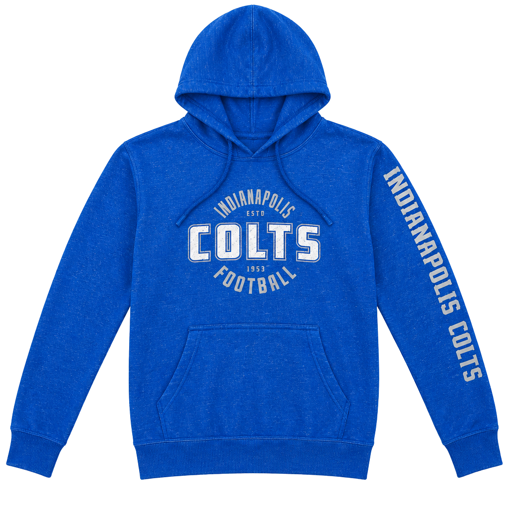 Zubaz Indianapolis Colts womens Hoodie Size S Blue Marled Soft Pullover 1