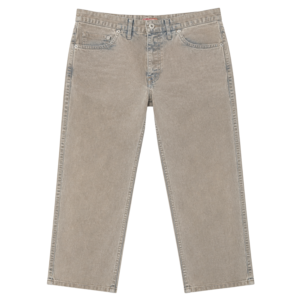 VINTAGE ‘00s Y2K-Era Boom Boom Jeanswear Tan Brown Velour-Like Flare Pants 9/10 1