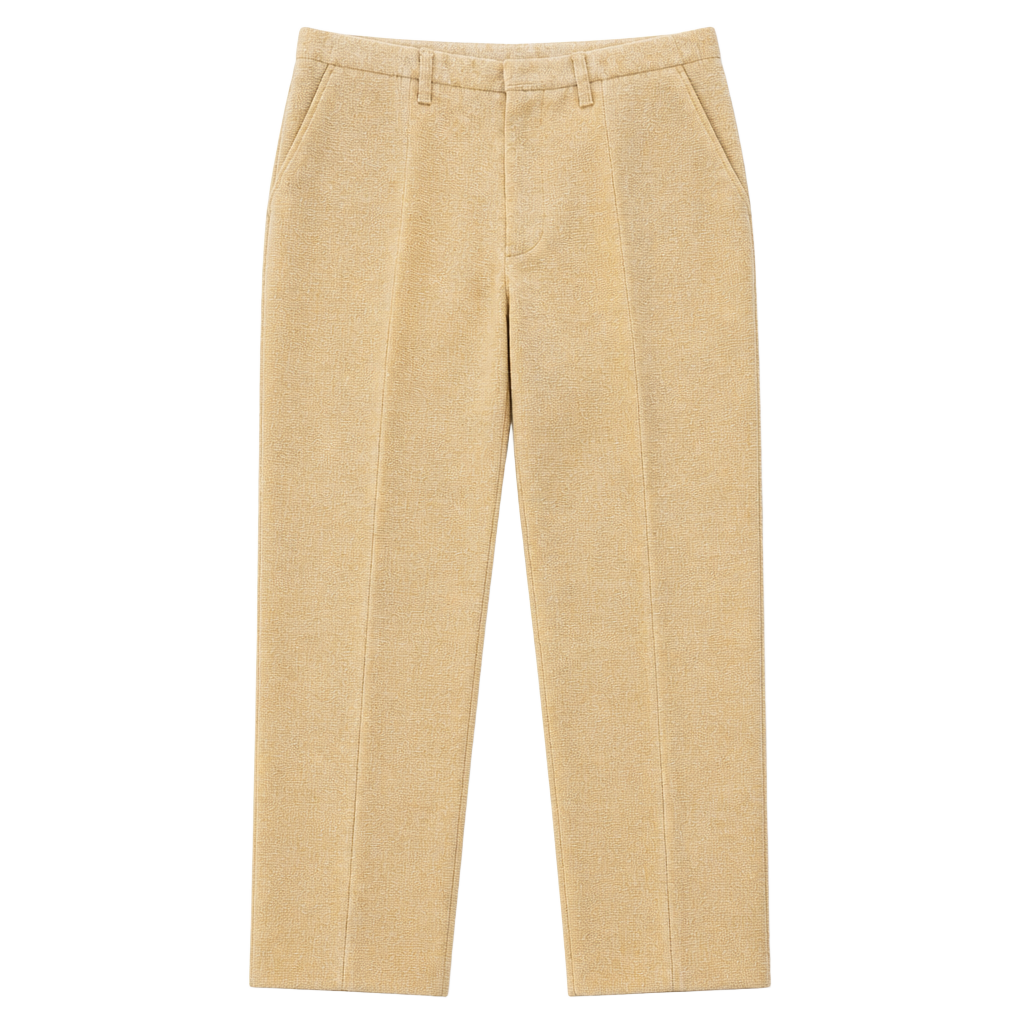 VTG ‘70s 30x31 Sears Roebuck Mustard Yellow Velveteen Bell Bottom Flare Pants 1