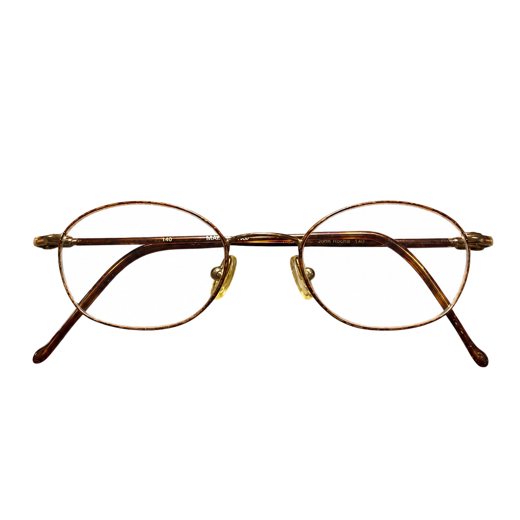 Marchon Superthin 29 Demi Mocha Oval Eyeglasses 140 1