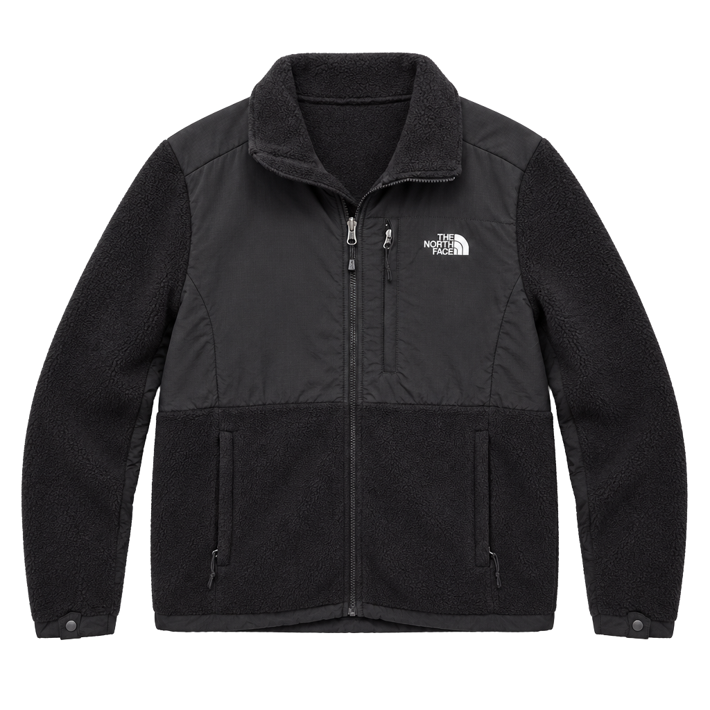 The North Face Fleece Jacket Size L Black Polartec Recycled 1