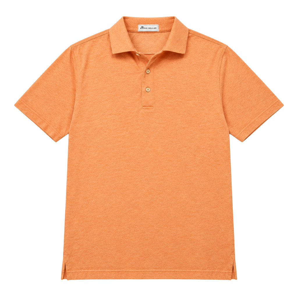 Peter Millar Polo Shirt Size M Orange Cotton Short Sleeve Golf 1