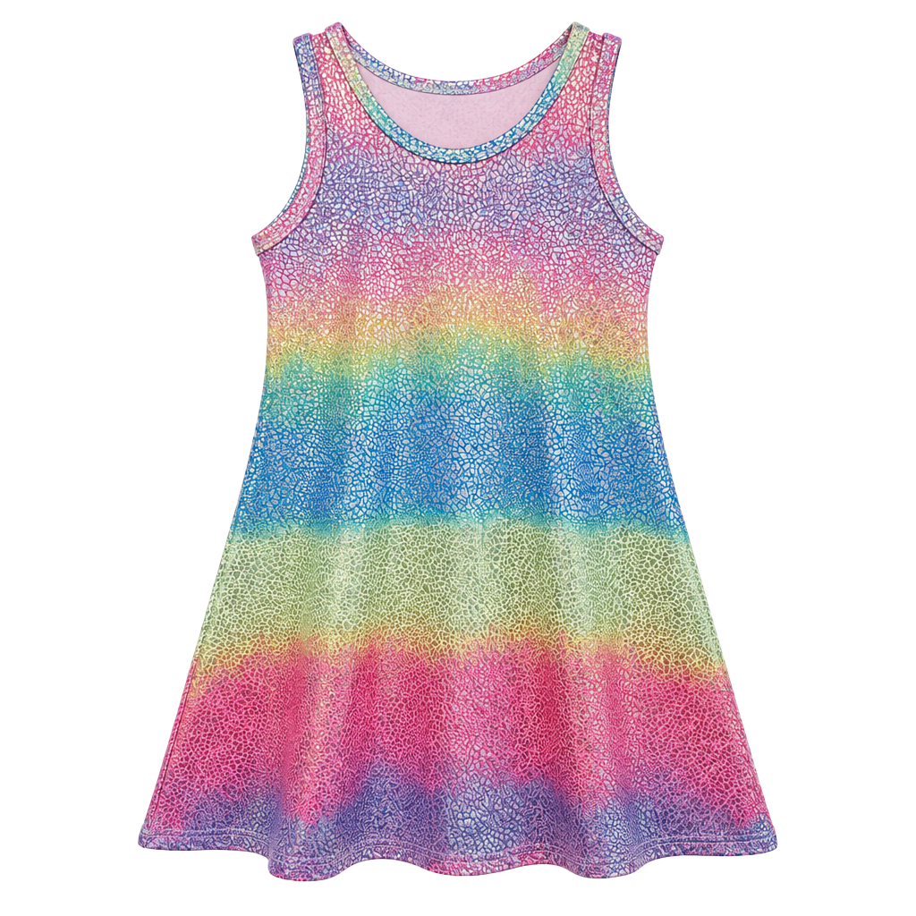 Lola + The Boys Metallic Ombre Tank Dress Size 6 1