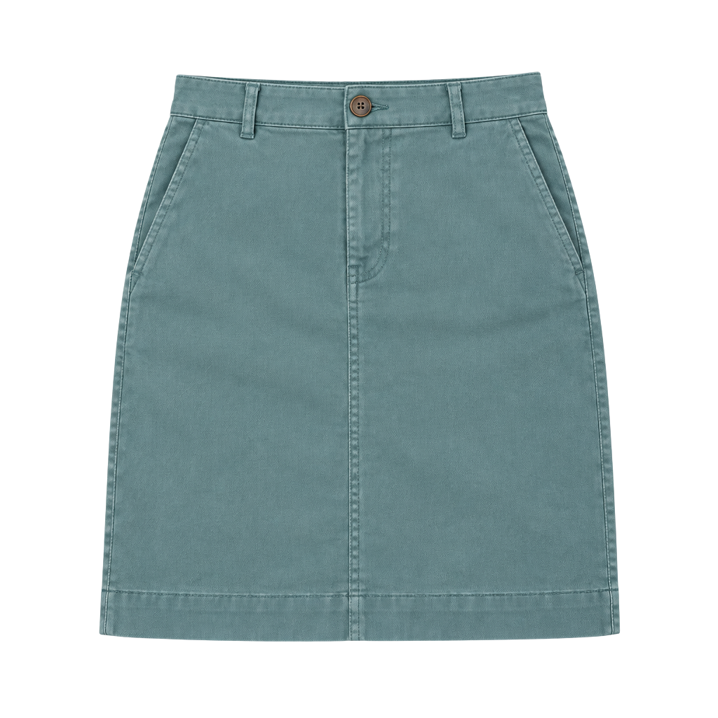 J.Crew Utility Pencil Skirt Sage Green Pockets Back Slit Size 4 1