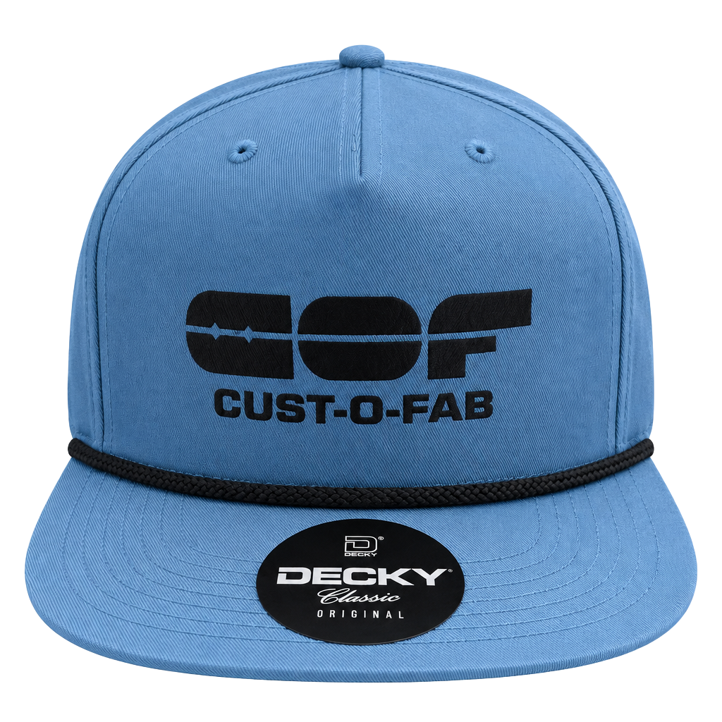 Decky Cust-O-Fab Snapback Hat Blue Rope Classic 1