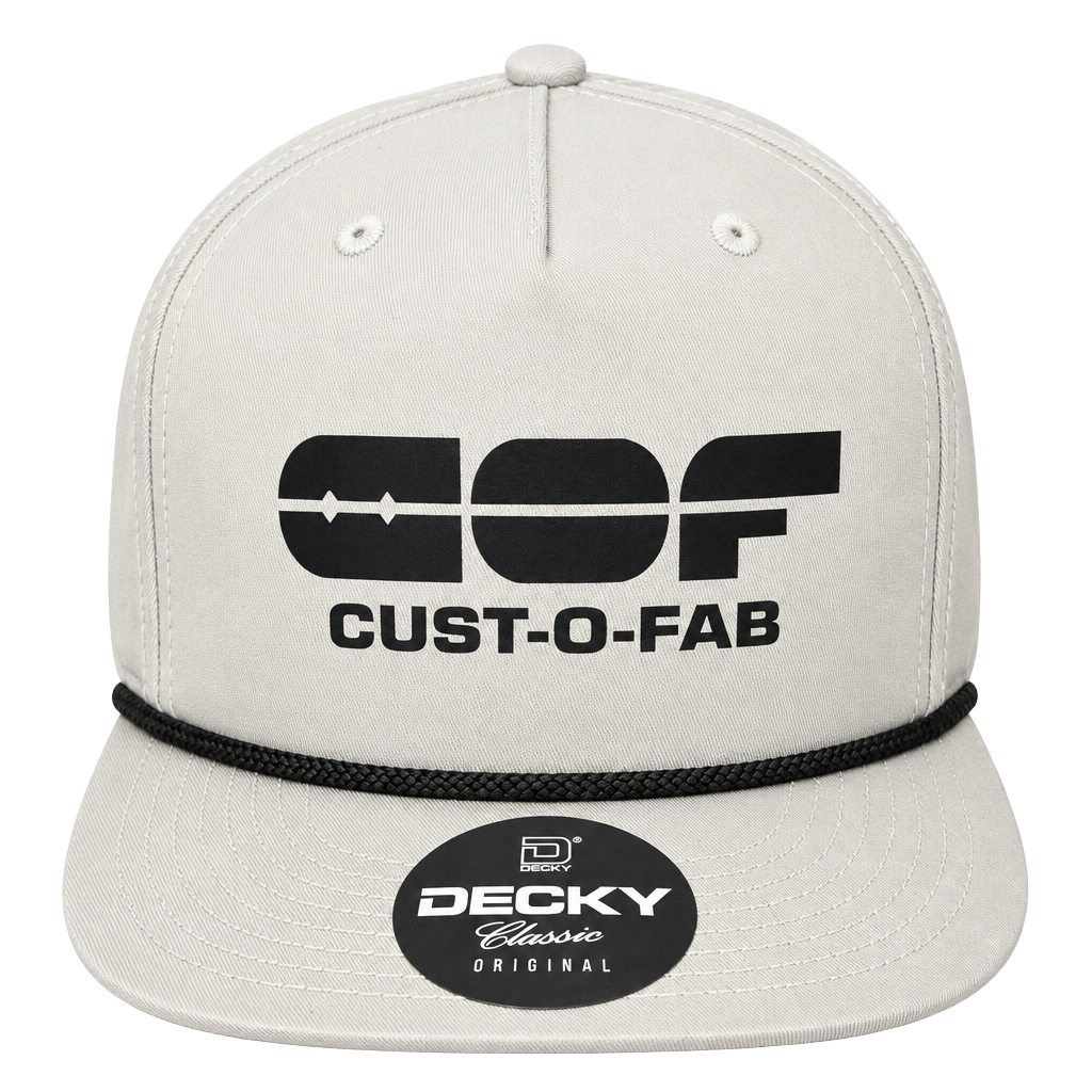 Decky Cust-O-Fab Snapback Hat Cream Classic Original Rope 1