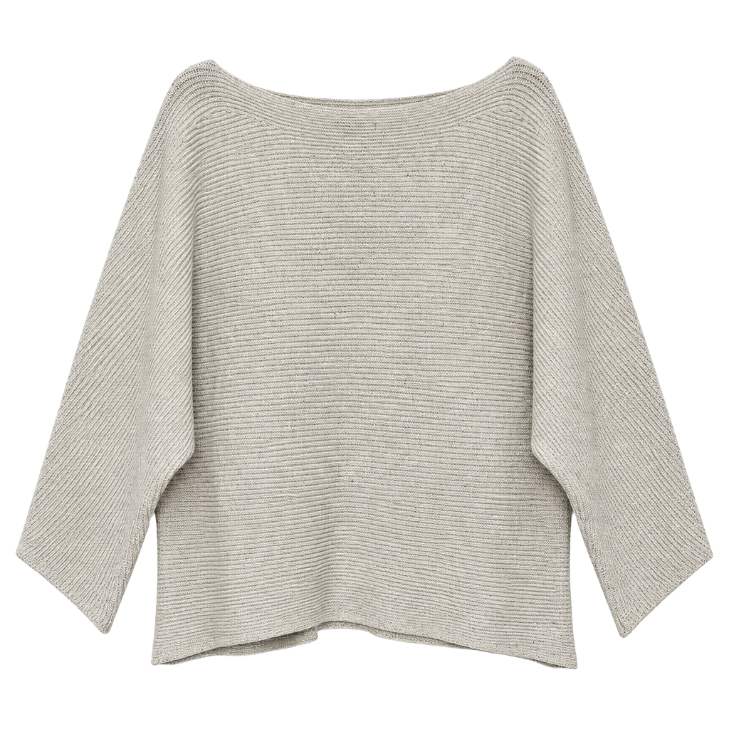 Off white express ribbed knit pullover sweater 1
