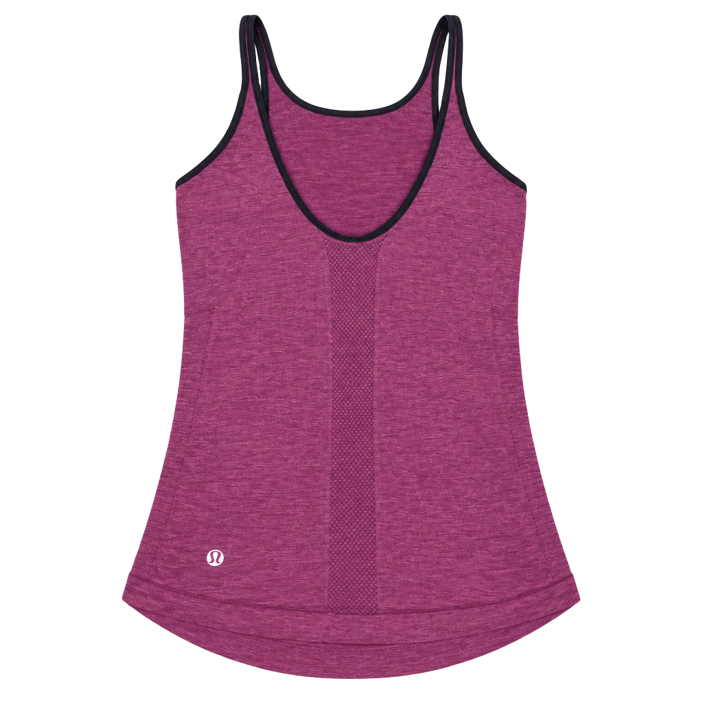 Lululemon In The Flow Tank 6 Regal Plum Purple Top Ruched Scoop Back 1