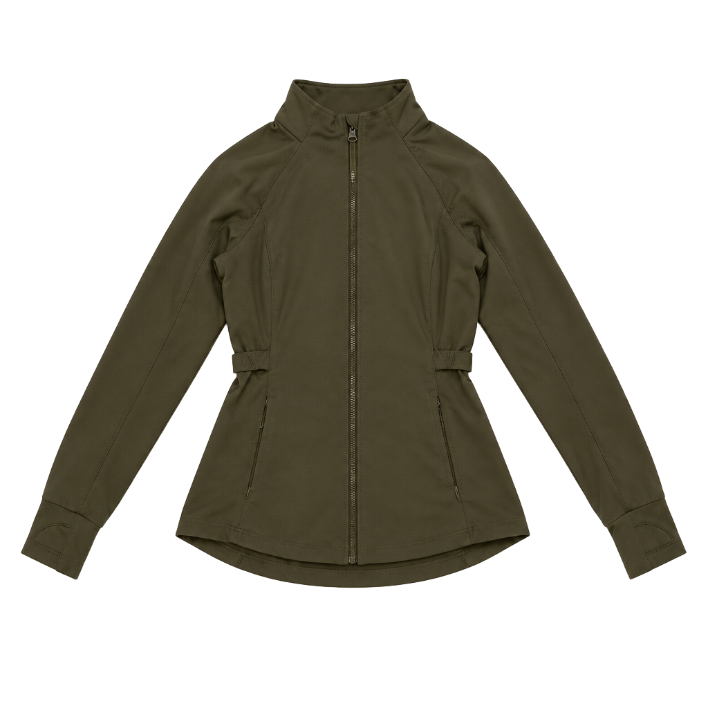 SoftlyZero™ Long Sleeve Thumb Hole Bomber Jacket with Pockets-UPF50+ 1