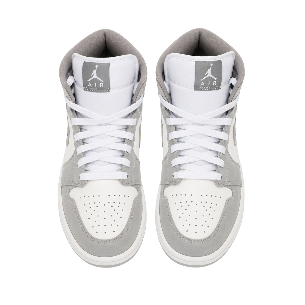 Air Jordan 1 Mid SE White/Cool Grey-Medium Grey (HF3216-100) 1
