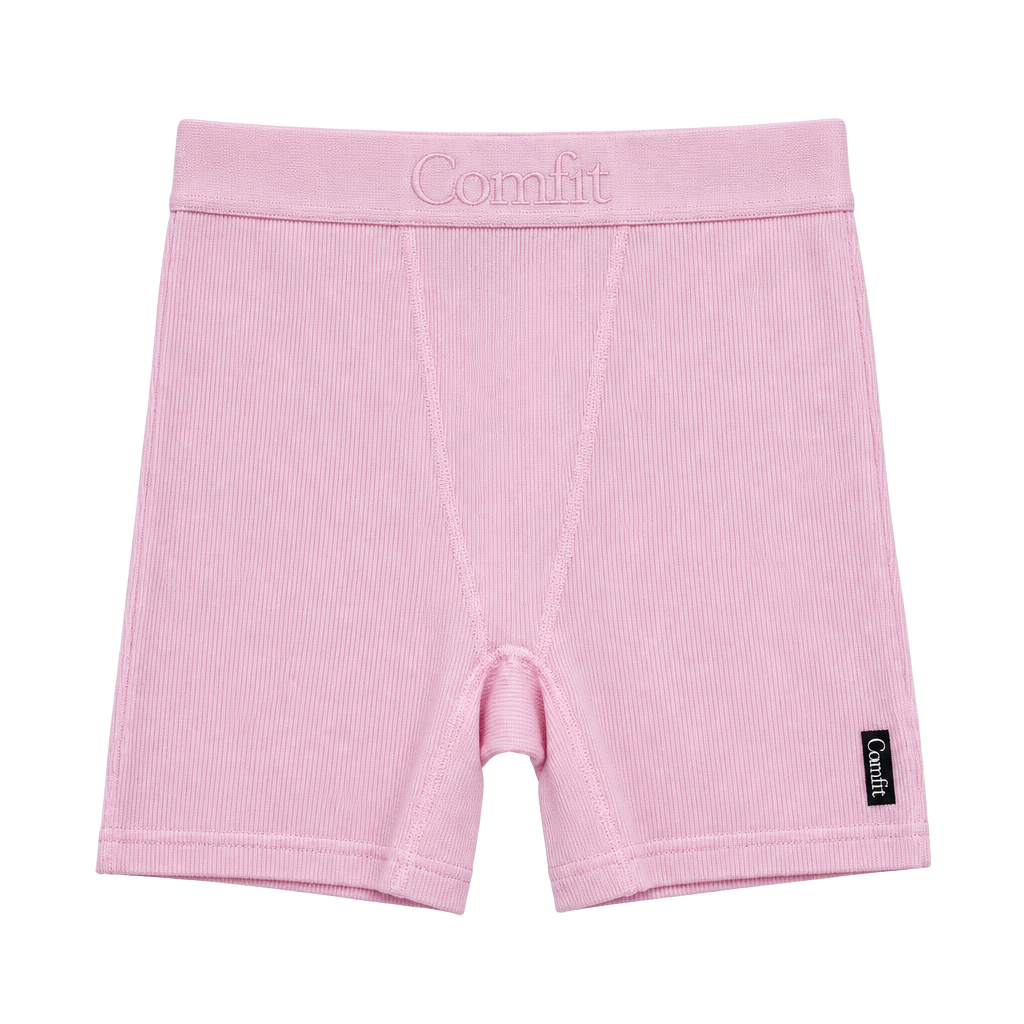 Comfrt Ribbed Boxer Shorts Size M Pink 1
