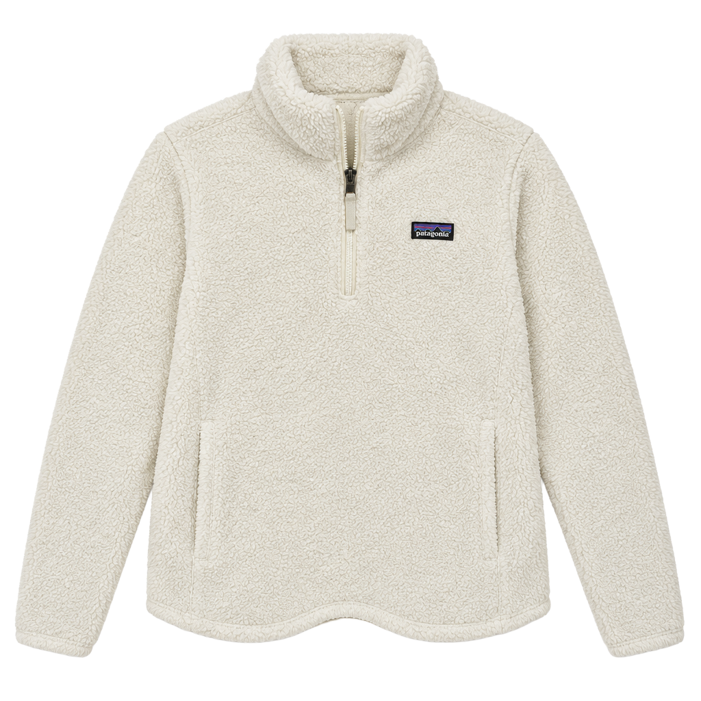 Patagonia Los Gatos 1/4-Zip Fleece Pullover XXL 16-18 White Cream 1
