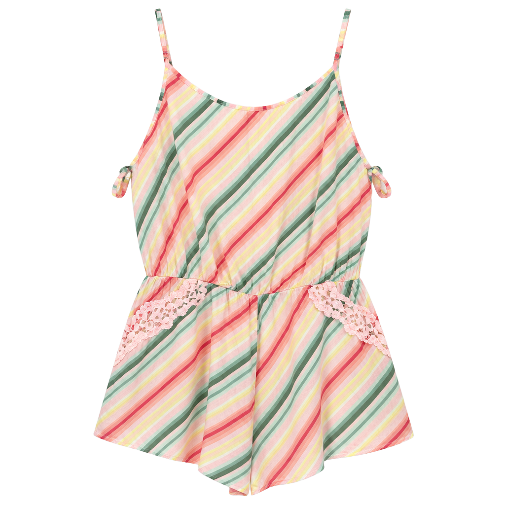 Victoria's Secret Striped Romper Size S Pastel 1