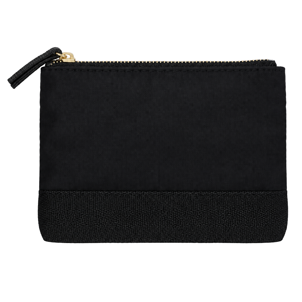 Steve Madden Black Nylon Pouch Makeup Bag 1