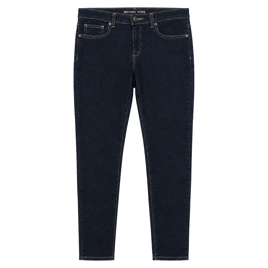 Michael Kors Izzy Skinny Jeans Size 8 Dark Wash Denim 1