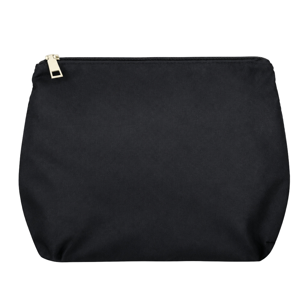 Kattee Black Nylon Cosmetic Pouch 1