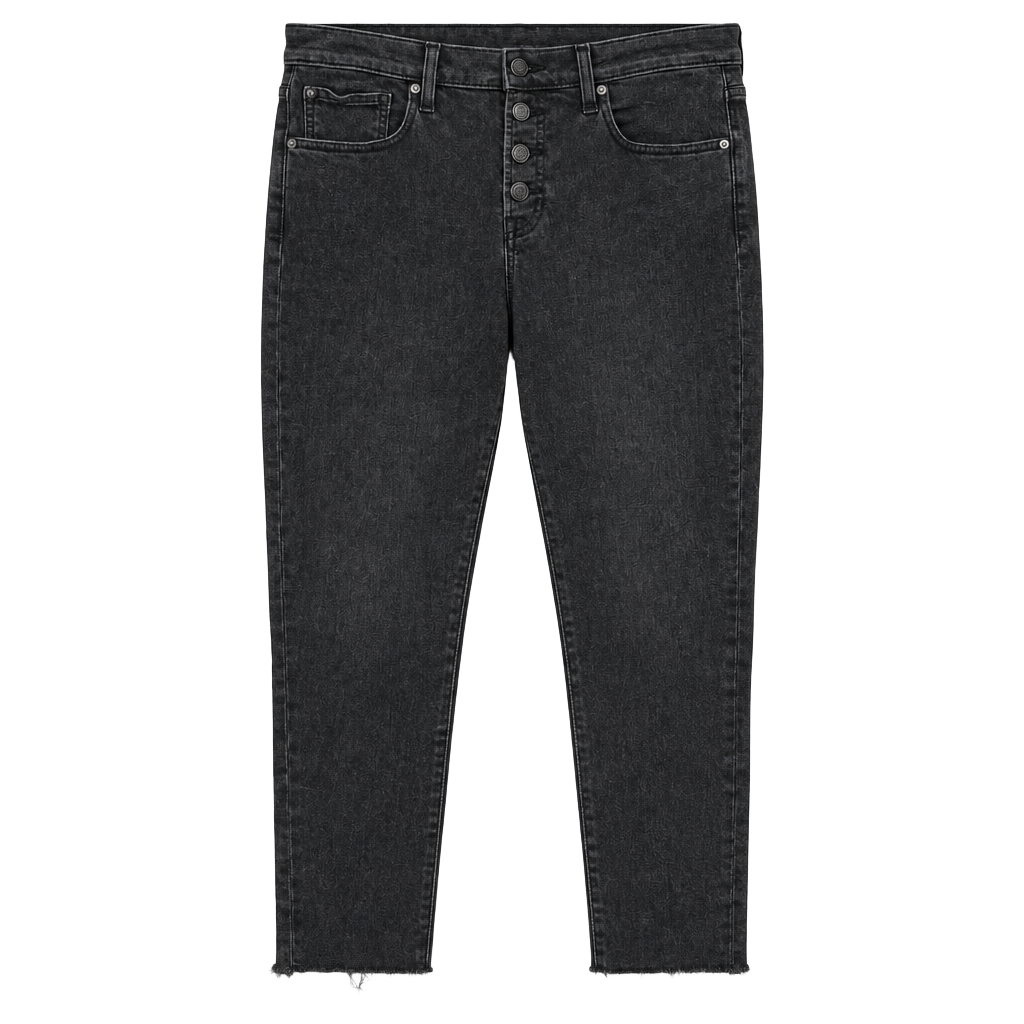 Gap True Skinny Mid Rise Jeans Size 31x28 Black Exposed Button Fly 1
