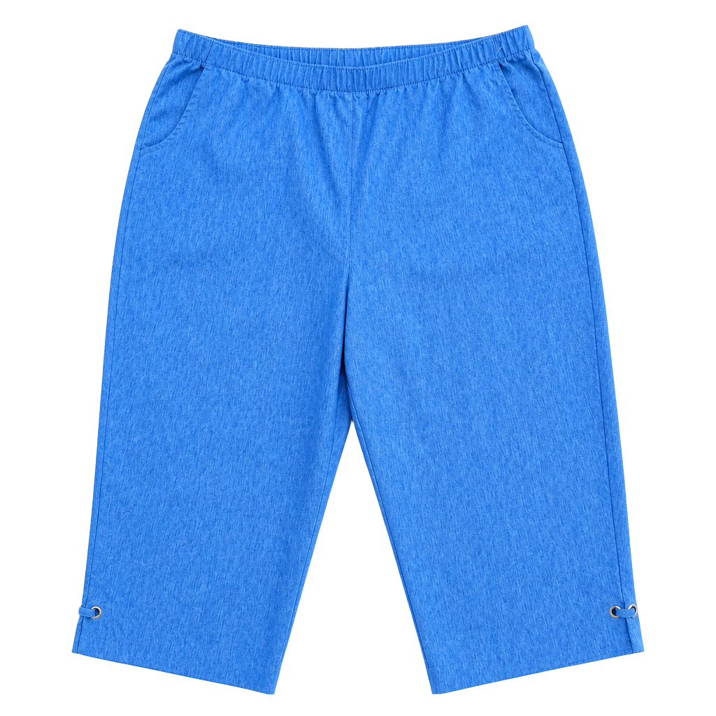 Z- Allison Daley Pull-On Capri Pants Size 18 Blue Faux Denim 1