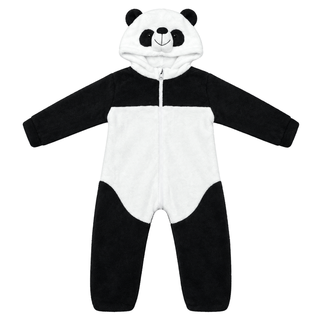 Z-ID Girl Plush Hooded Panda Bear One-Piece Costume Size 18-24 Months (1T-2T)
1