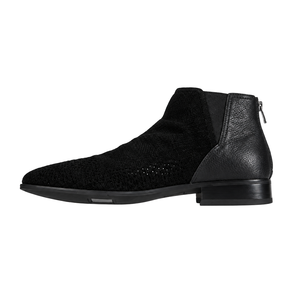 NYDJ Concetta Perforated Suede Ankle Boot Size 11 Black 1
