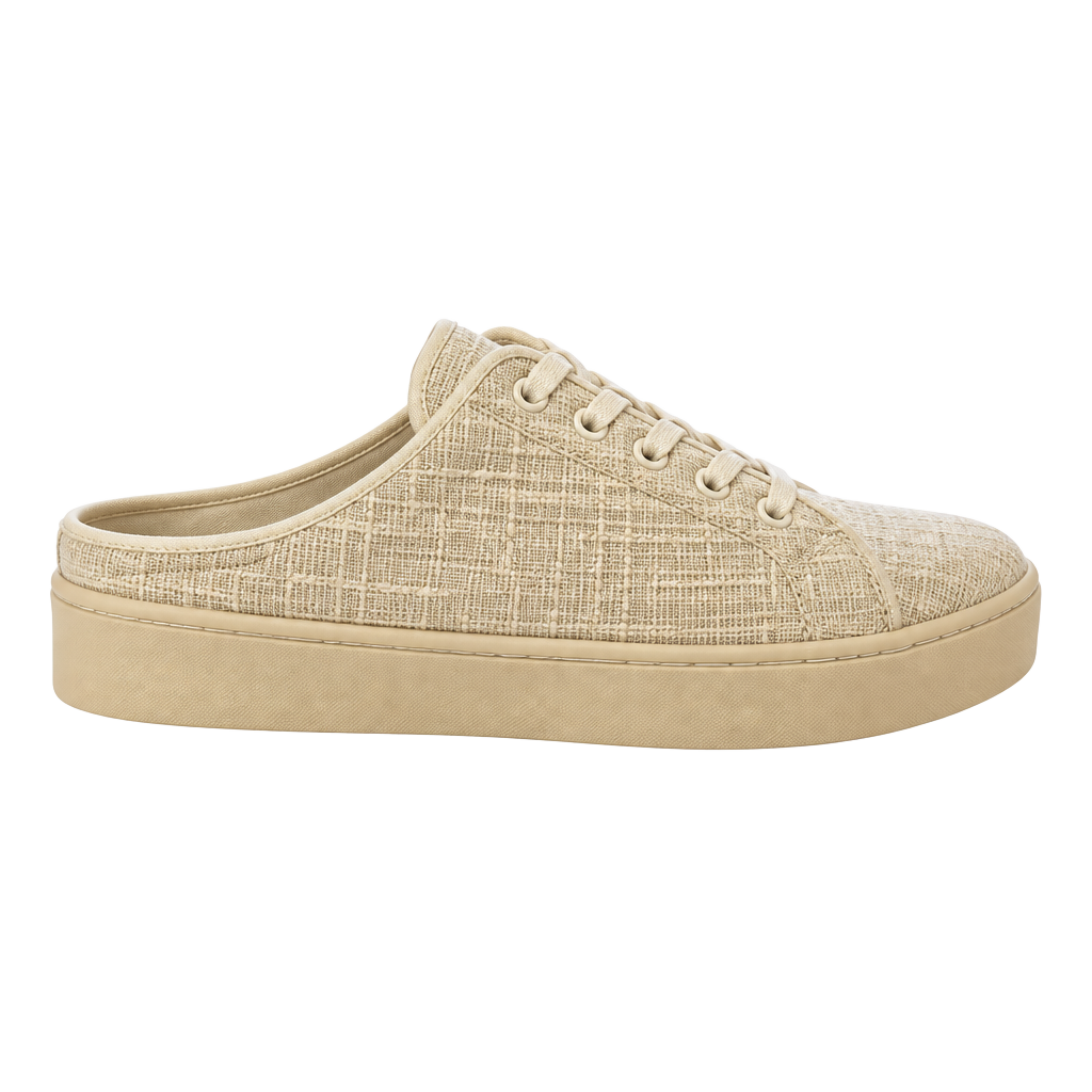 Revitalign Harmony Petal Size 6B Tan Woven Sneaker Mules 1