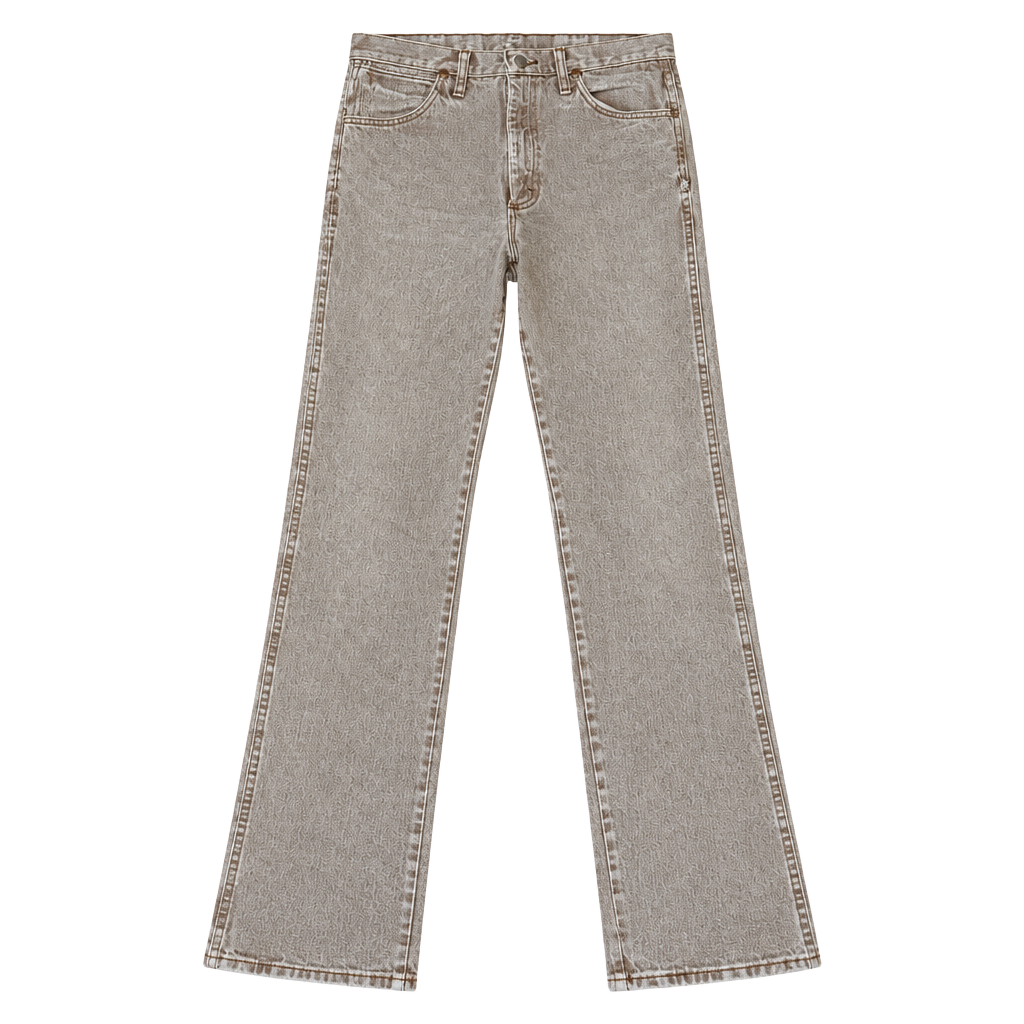 Wrangler Straight Leg Jeans 30x34 Brown 1