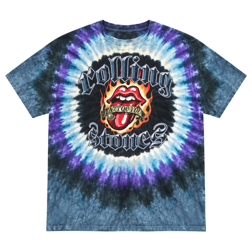Liquid Blue Rolling Stones Tattoo You T-Shirt Size Large Tie Dye 1