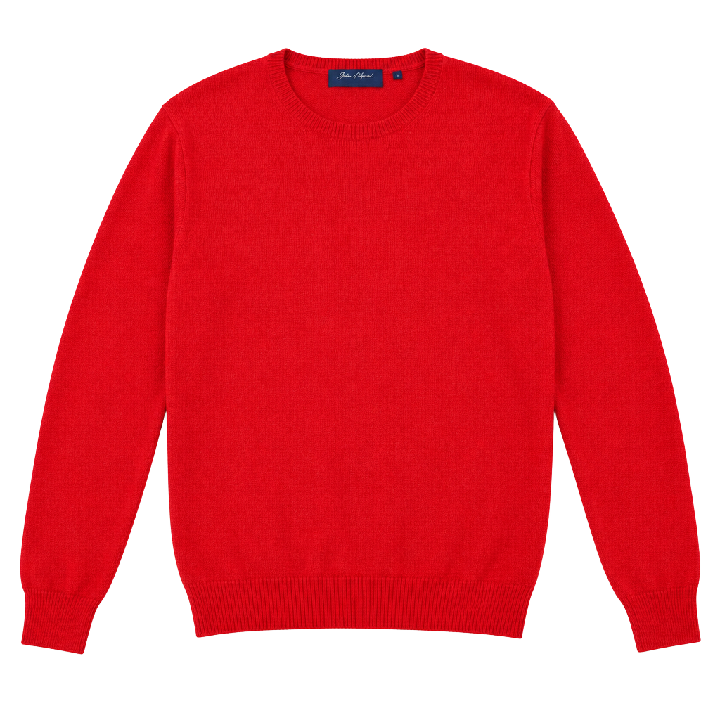 Alan Flusser Cashmere V-Neck Sweater Size XL Red 1