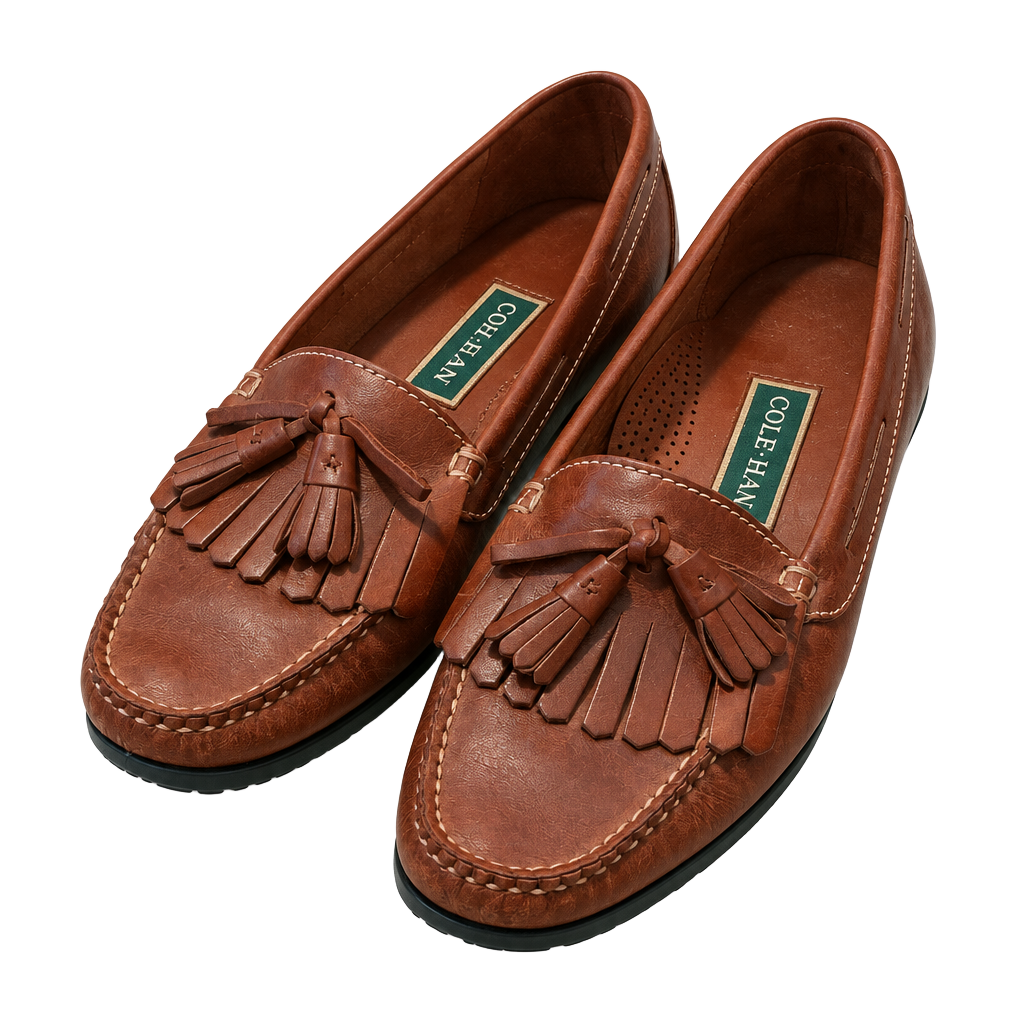Cole Haan Pinch Tassel Loafers Brown Leather 1