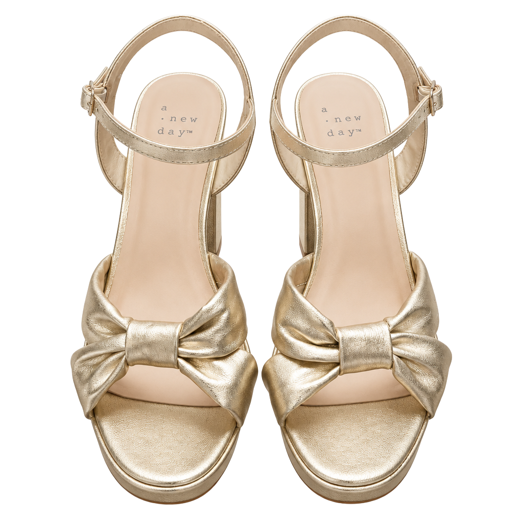 Target dupe for J. Renee Burkett Linen Bow Platform Dress Sandals 1