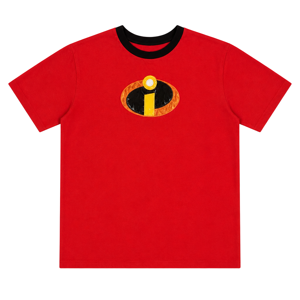 Disney Pixar The Incredibles Logo Ringer T-Shirt 1