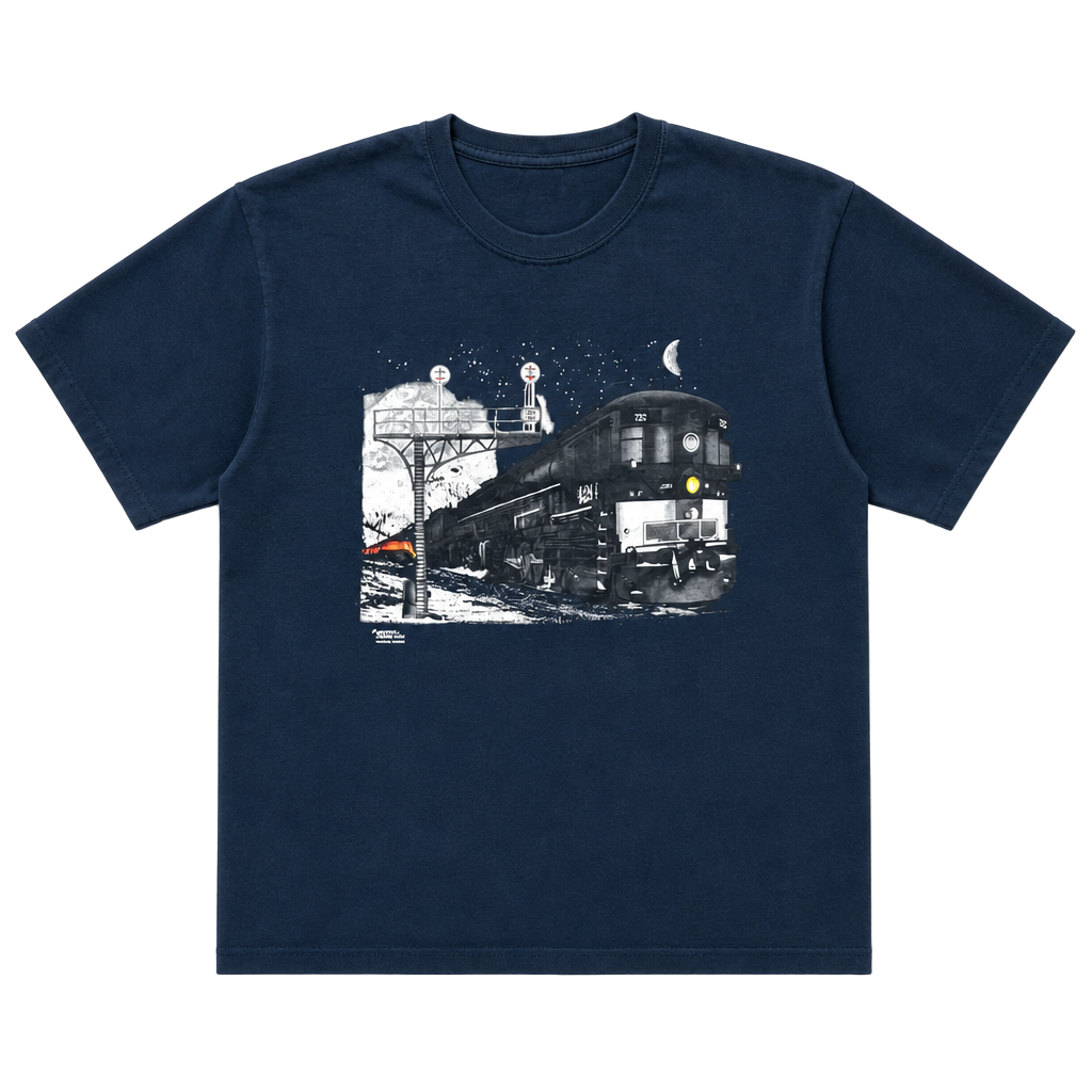 Southern Pacific Trains Cab Forward Doubleheader Authentic Railroad T-Shirt 1
