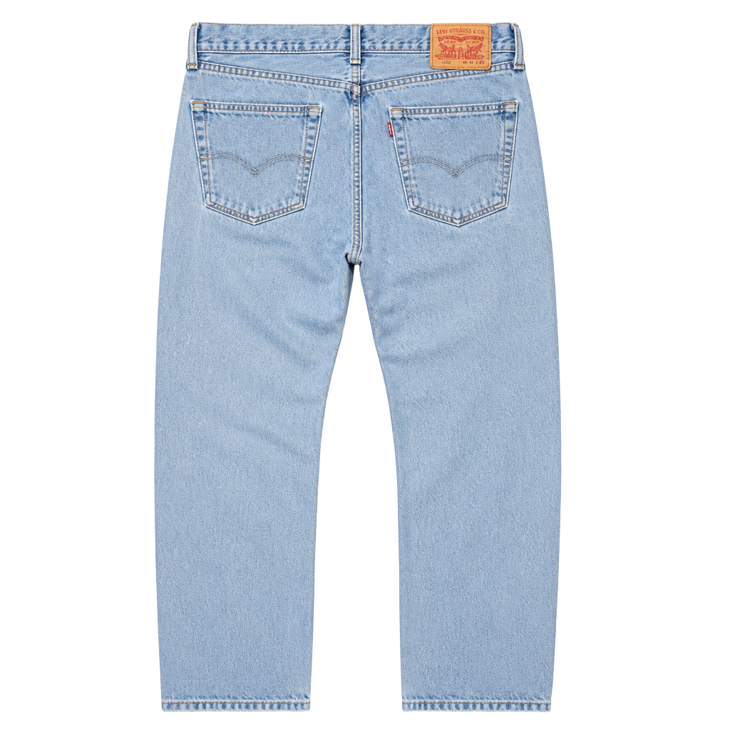 Vintage Levi's 505 Regular Fit Straight Leg Jeans, Light Wash, Men's Size 33x34 1