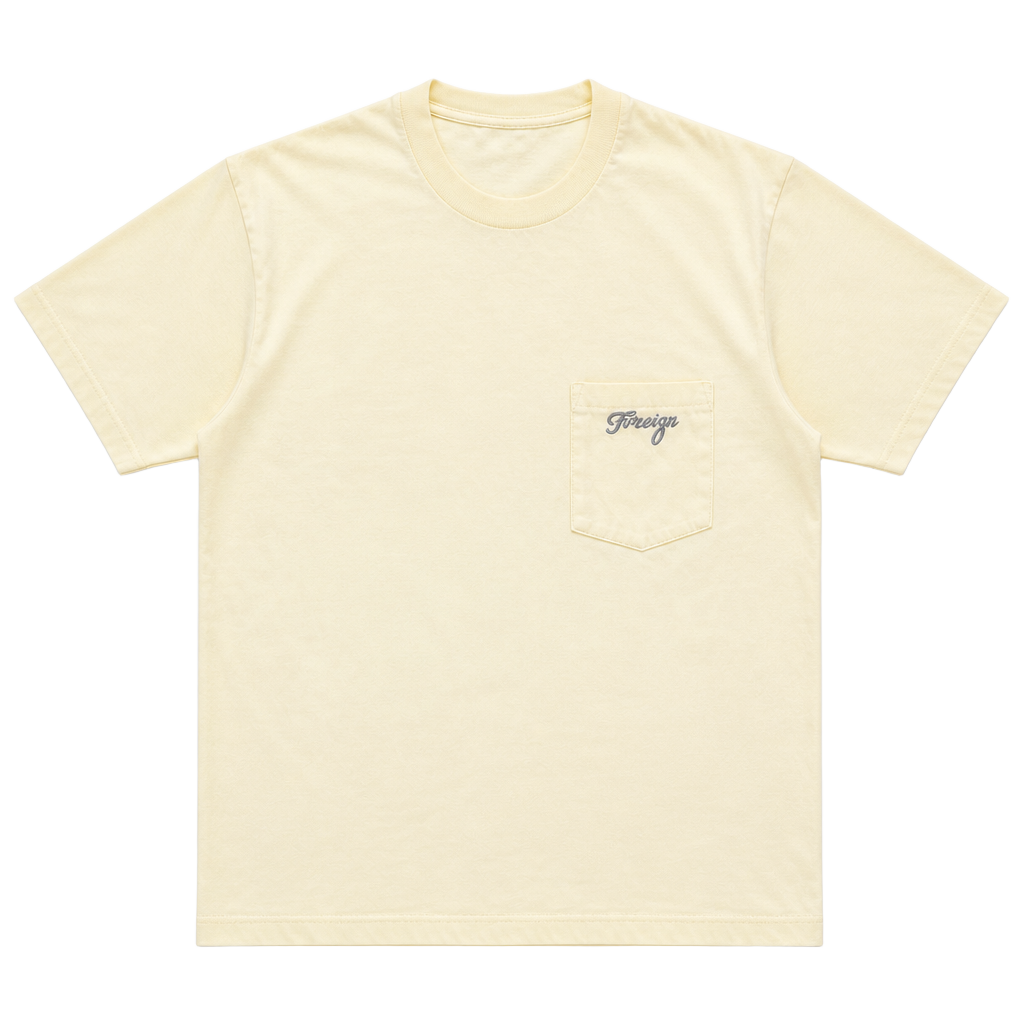 Vintage Forenza Authentic Sportswear Men's Short Sleeve Pocket T-Shirt Yellow 1
