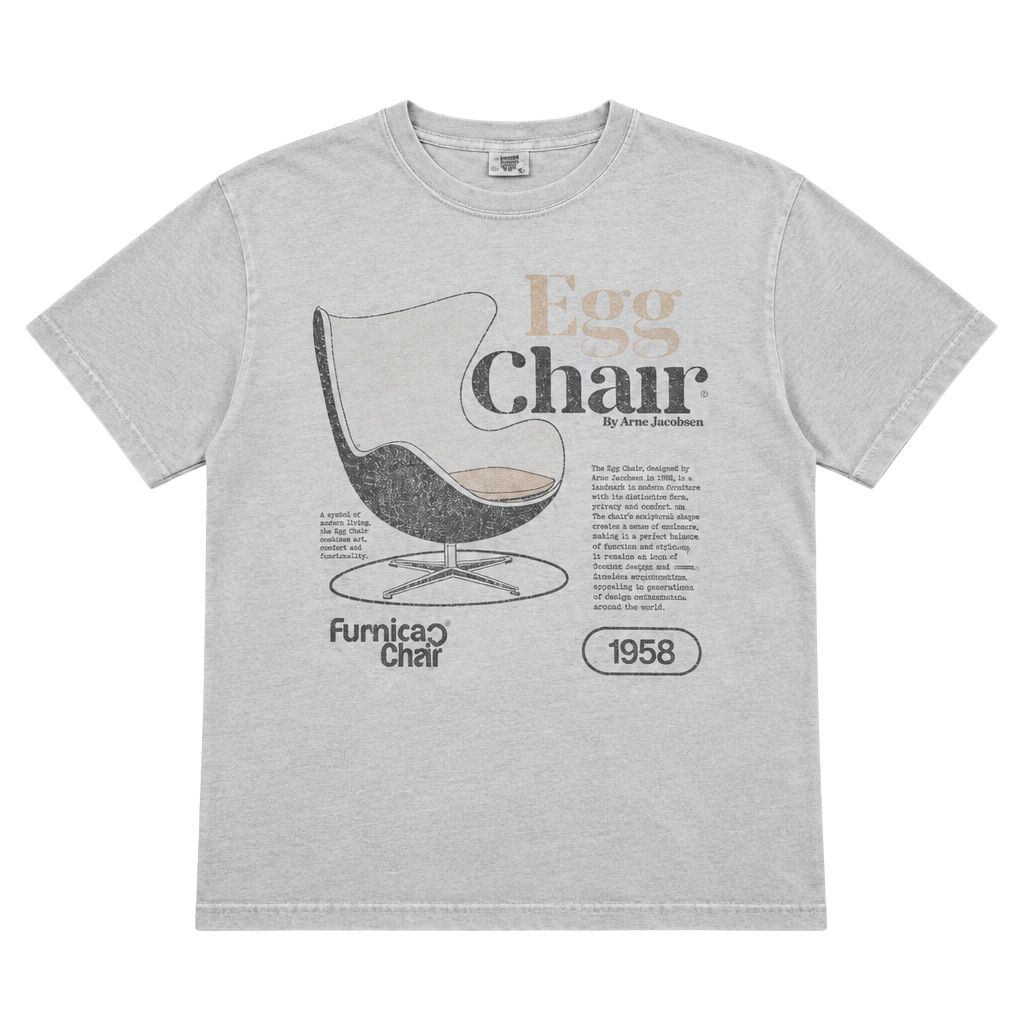 Vintage Graphic Egg Chair Men’s T-Shirt Arne Jacobsen 1958 1