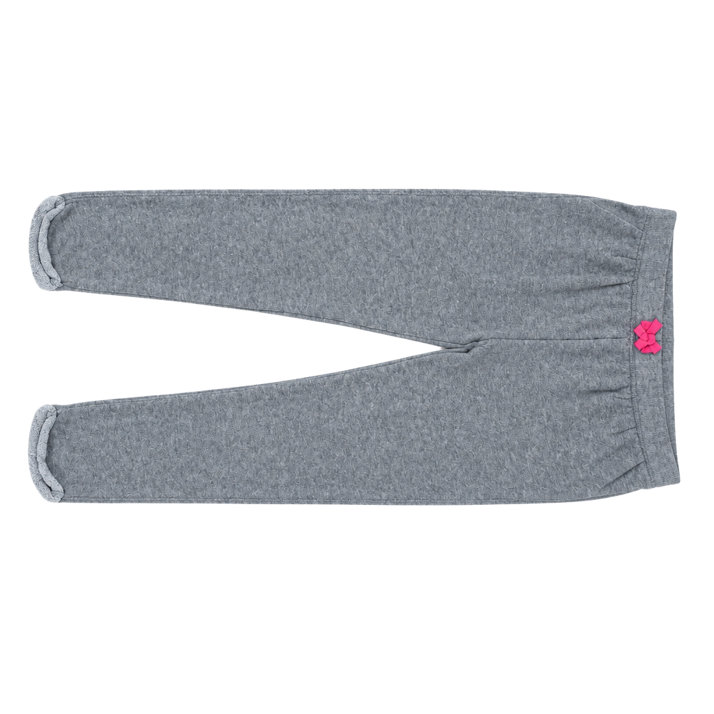 Juicy Couture Sweatpants Size M 10/12 Grey Sparkle Heart Pockets 1