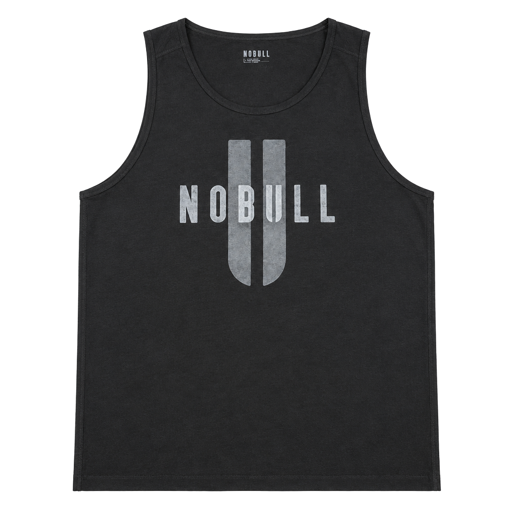 Nobull Tank Top Size L Black Graphic Athletic 1