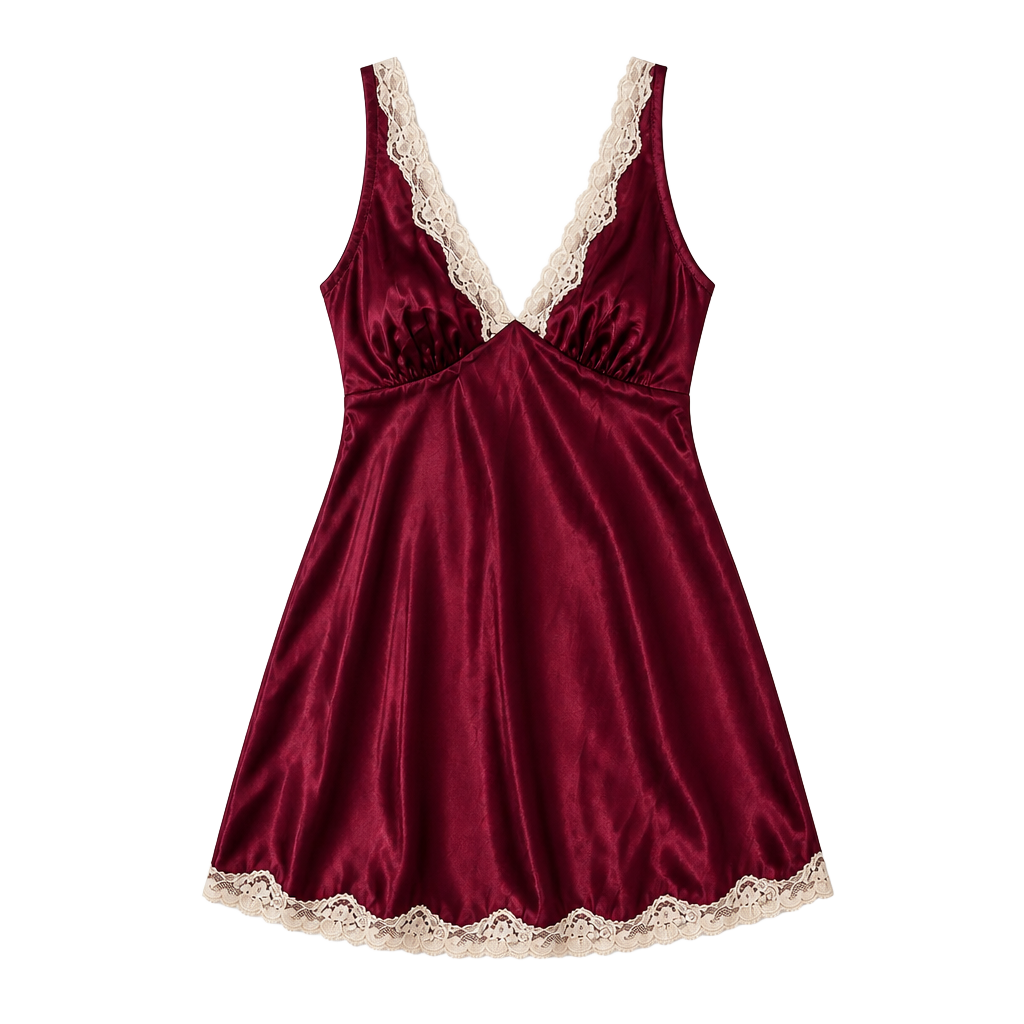 Victoria’s Secret Y2K Satin Slip Dress Chemise Lace Coquette Fairy Grunge S 1