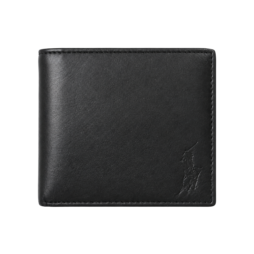 Polo Ralph Lauren Leather Billfold Wallet Black 1