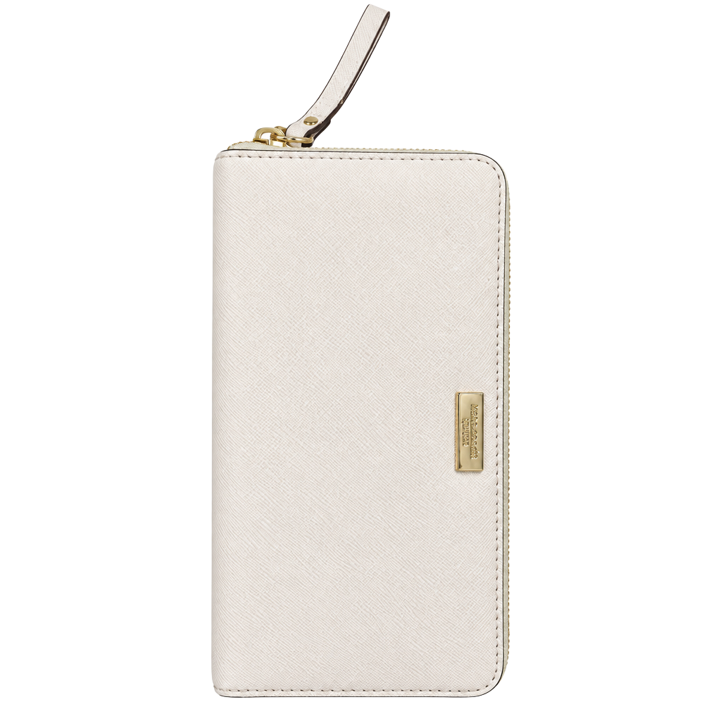 Kate Spade WLRU1498 Pink Saffiano Leather Zip Around Wallet 1