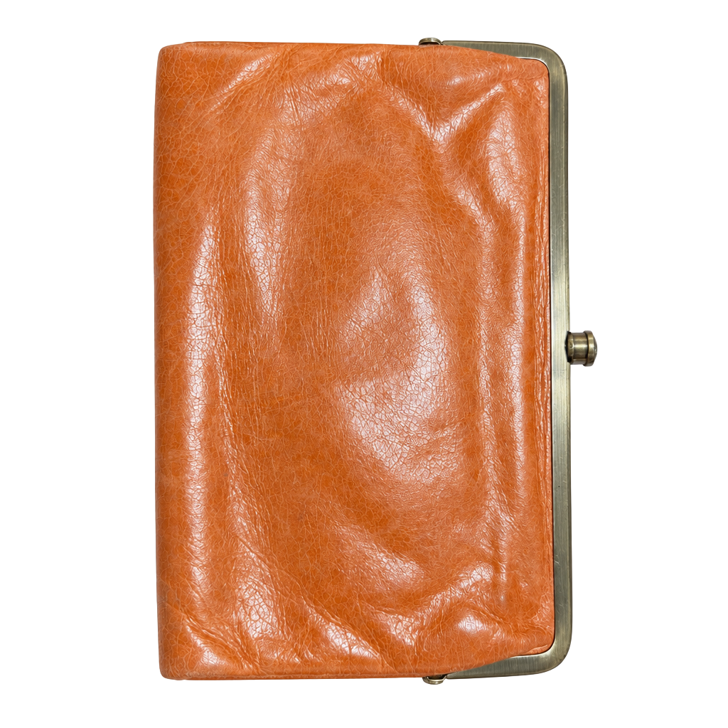 HOBO The Original Lauren Orange Clutch Wallet 1