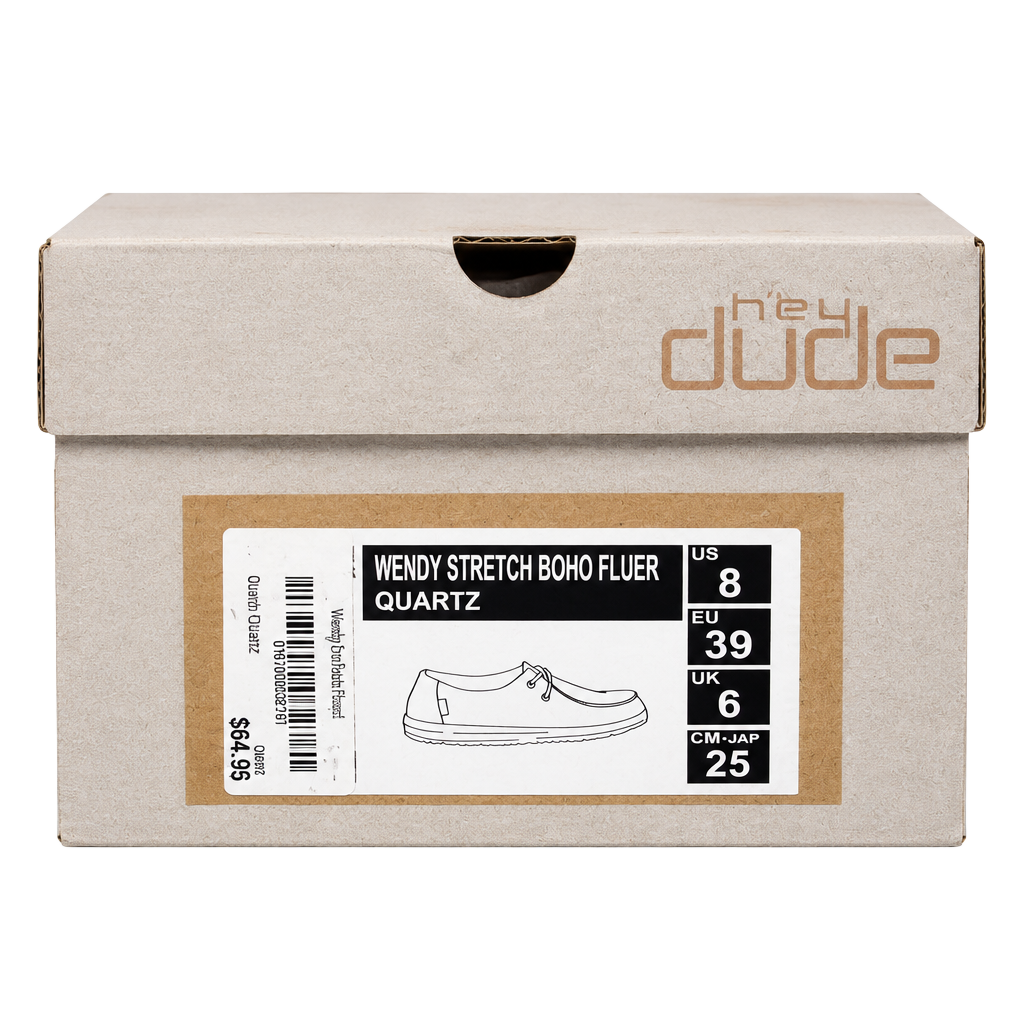 Hey Dude Wendy Stretch Boho Fluer Size 8 Quartz 1