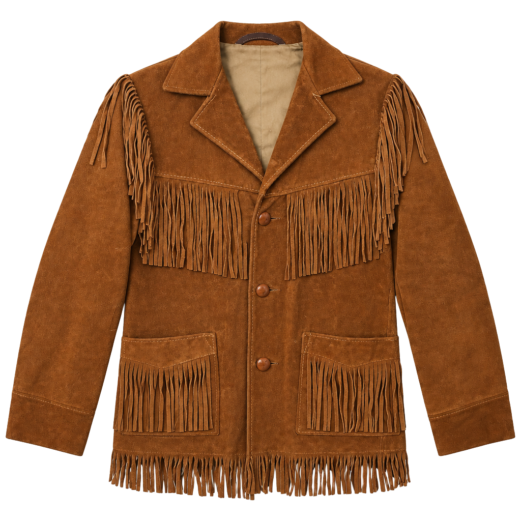 Schott Bros Rancher Suede Fringe Jacket Size 34 Brown 1