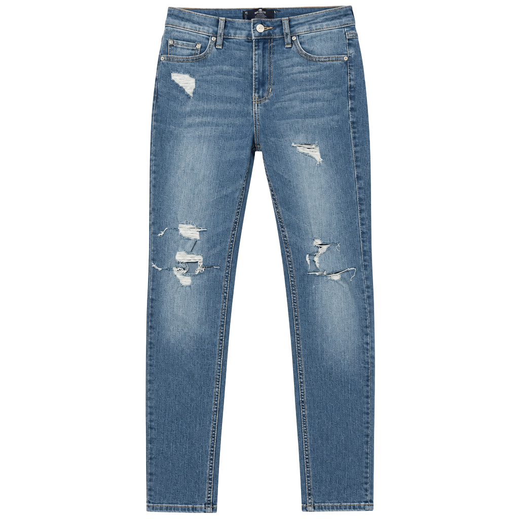 Hollister High-Rise Super Skinny Jeans Size 1S W25 L28 Distressed Blue 1